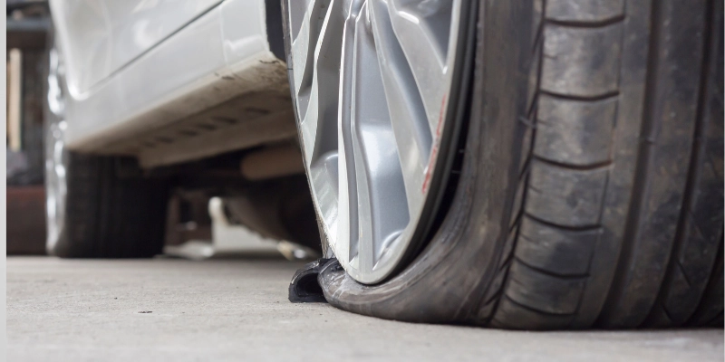 flat-tire-car-detail