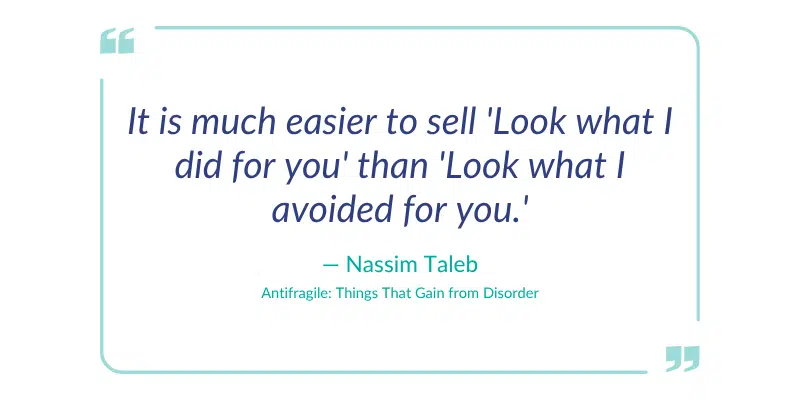 The pressure to be seen doing something