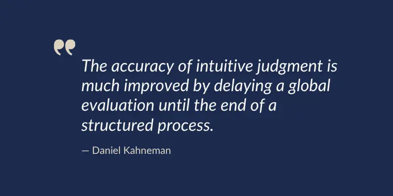 Daniel Kahneman's Quote